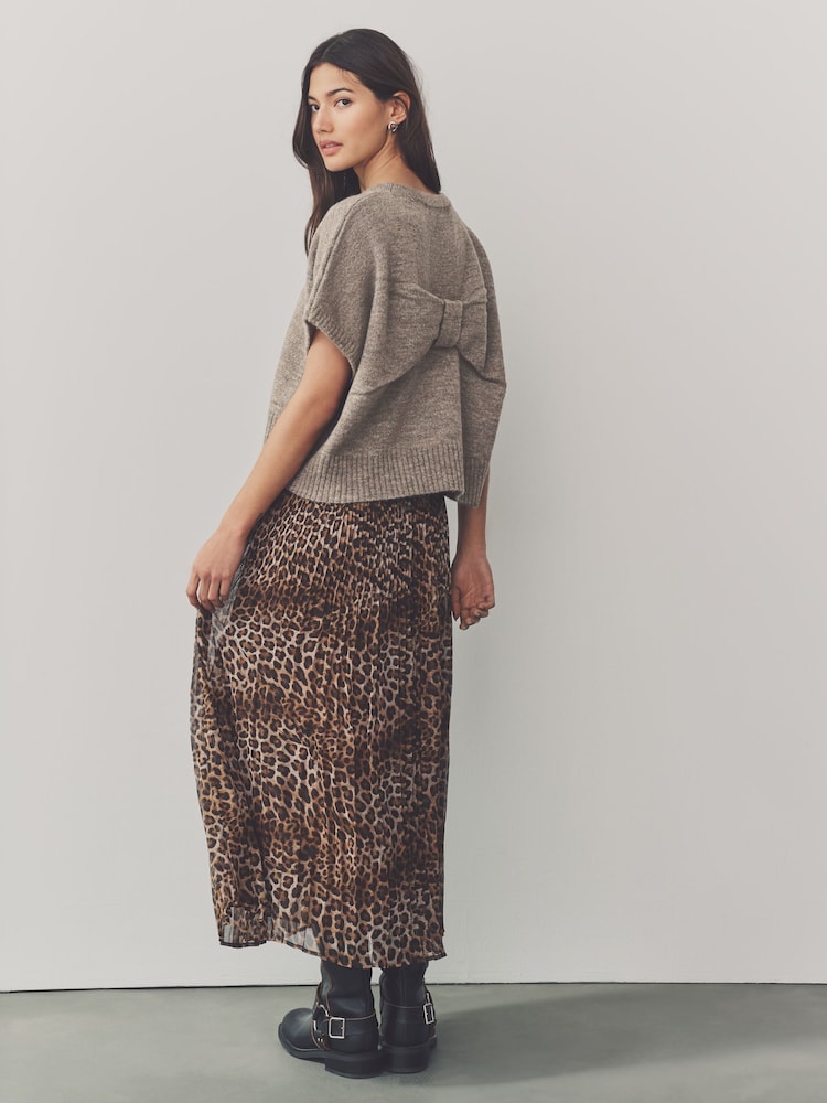 Taupe Bow Back Tank - Image 2 of 8