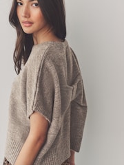 Taupe Bow Back Tank - Image 4 of 8