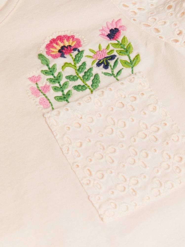 Camiseta floral con bordado y bolsillo 100% algodón de Monsoon - Imagen 4 de 4 Camiseta floral con bordado y bolsillo 100% algodón de Monsoon - Imagen 4 de 4