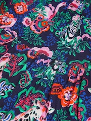 Monsoon Blue Floral Animal Print Cotton Dress - Image 3 of 3