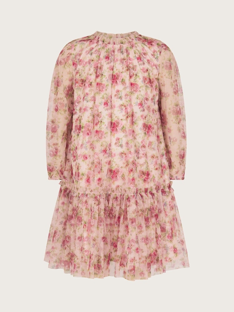 Vestido de manga larga con volantes florales de Monsoon - Imagen 2 de 4 Vestido de manga larga con volantes florales de Monsoon - Imagen 2 de 4