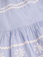 Monsoon Blue Amalfi Floral Ricrac Sleeveless Dress - Image 3 of 3