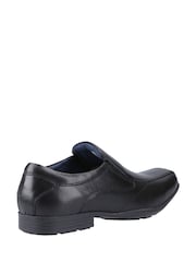 Pod Black Pod Black Leather Slip On Dundee Shoes - Image 3 of 4