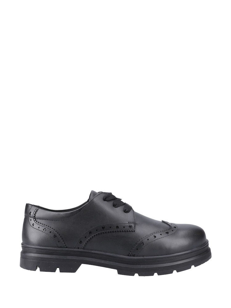 Pod Black Dark Leather Fiona School Brogues - Image 1 of 4