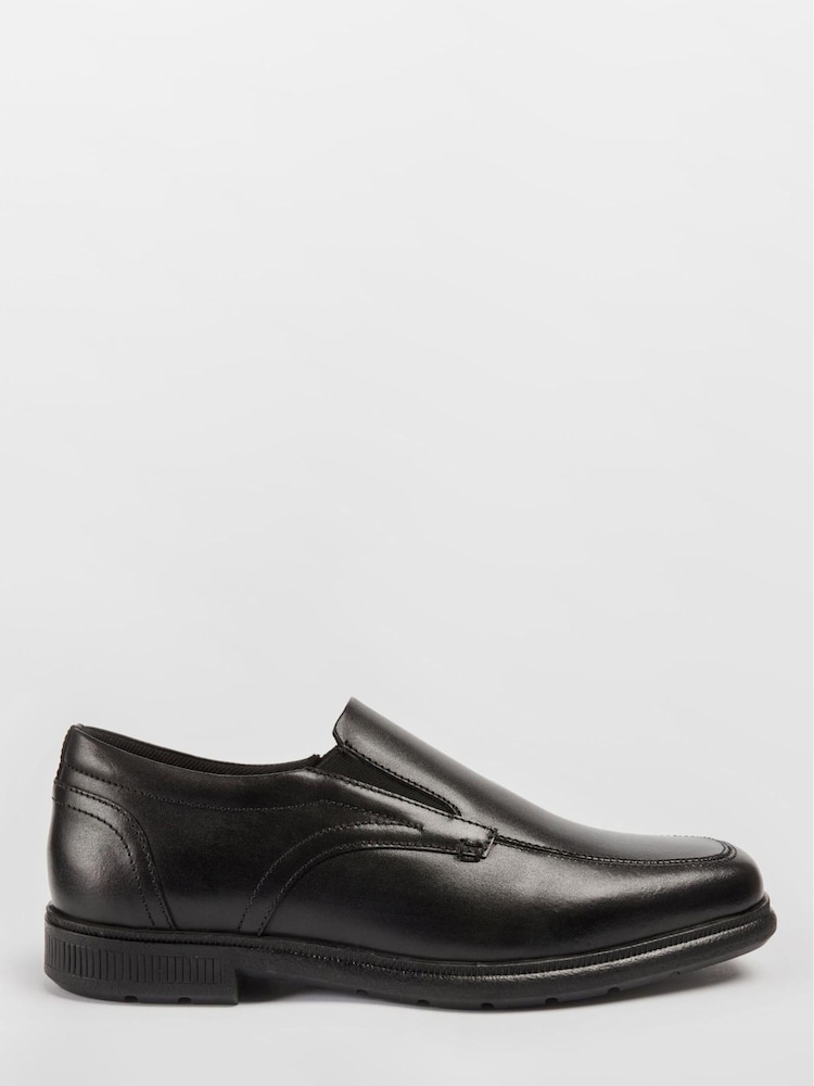 Pod Black Black Leather Carpenter School Shoes - Image 1 of 4