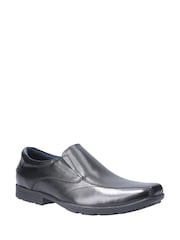Pod Black Pod Black Leather Slip On Dundee Shoes - Image 2 of 4