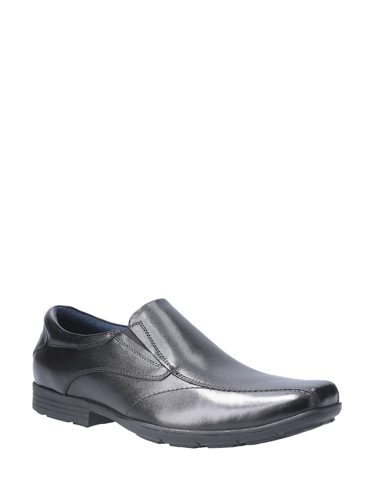 Pod Black Pod Black Leather Slip On Dundee Shoes - Image 2 of 4 Pod Black Pod Black Leather Slip On Dundee Shoes - Image 2 of 4