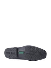 Pod Black Pod Black Leather Slip On Dundee Shoes - Image 4 of 4