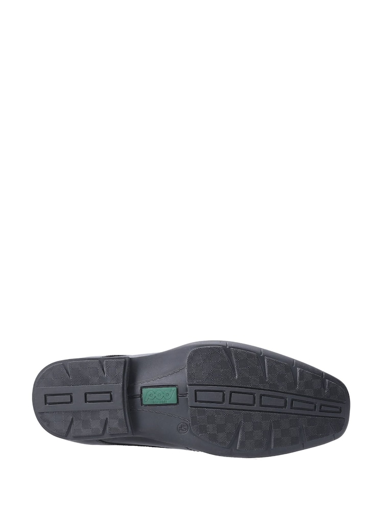 Pod Black Pod Black Leather Slip On Dundee Shoes - Image 4 of 4 Pod Black Pod Black Leather Slip On Dundee Shoes - Image 4 of 4