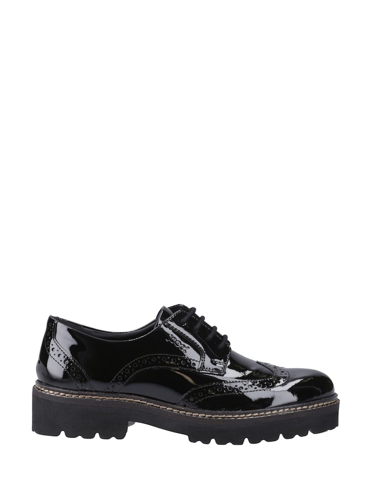 Pod Black Pod Patent Kortney Brogues - Image 1 of 4