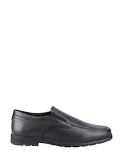 Pod Black Black Leather Carpenter School Shoes - Image 1 of 4