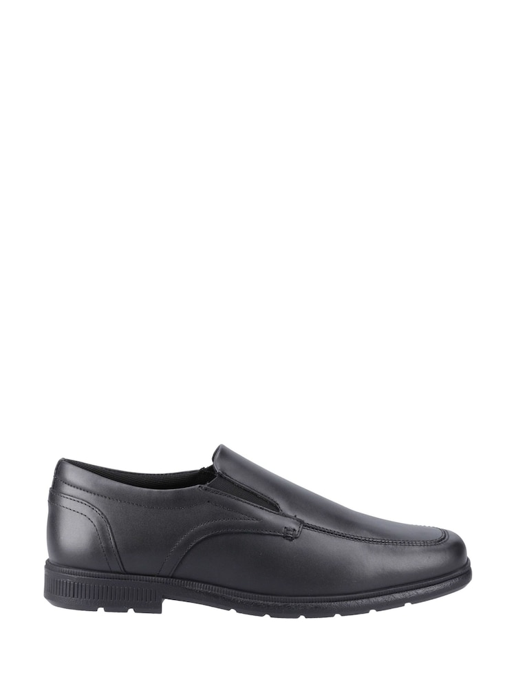 Pod Black Black Leather Carpenter School Shoes - Image 1 of 4