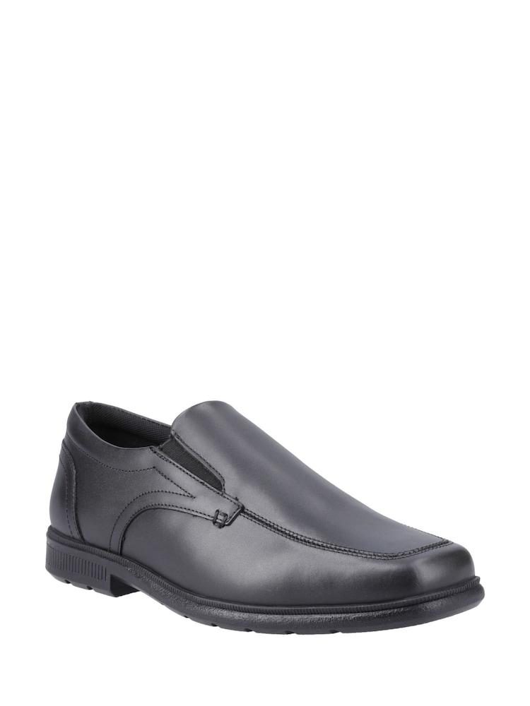 Pod Black Black Leather Carpenter School Shoes - Image 2 of 4