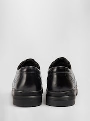 Pod Black Chrome Leather Fiona School Brogues - Image 3 of 5
