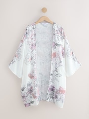 Vintage Dahlia Longline Kimono Cover-Up - Image 1 of 3