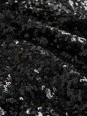 Черный - Пиджак с блестками - Image 2 of 3