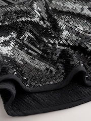 Black Sequin Cape Cover-Up - Image 4 of 4