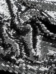 Black Sequin Cape Cover-Up - Image 8 of 9