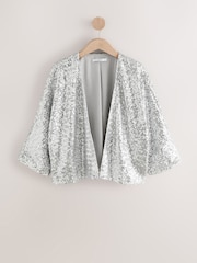 Silver Sequin Jacket - Image 1 of 3