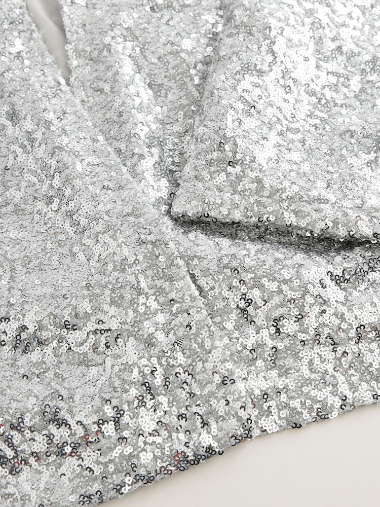 Silver Sequin Jacket - Image 3 of 3