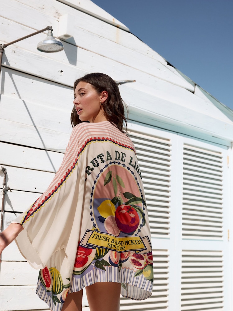 Multi Short Kimono Cover-Up - Image 1 of 5
