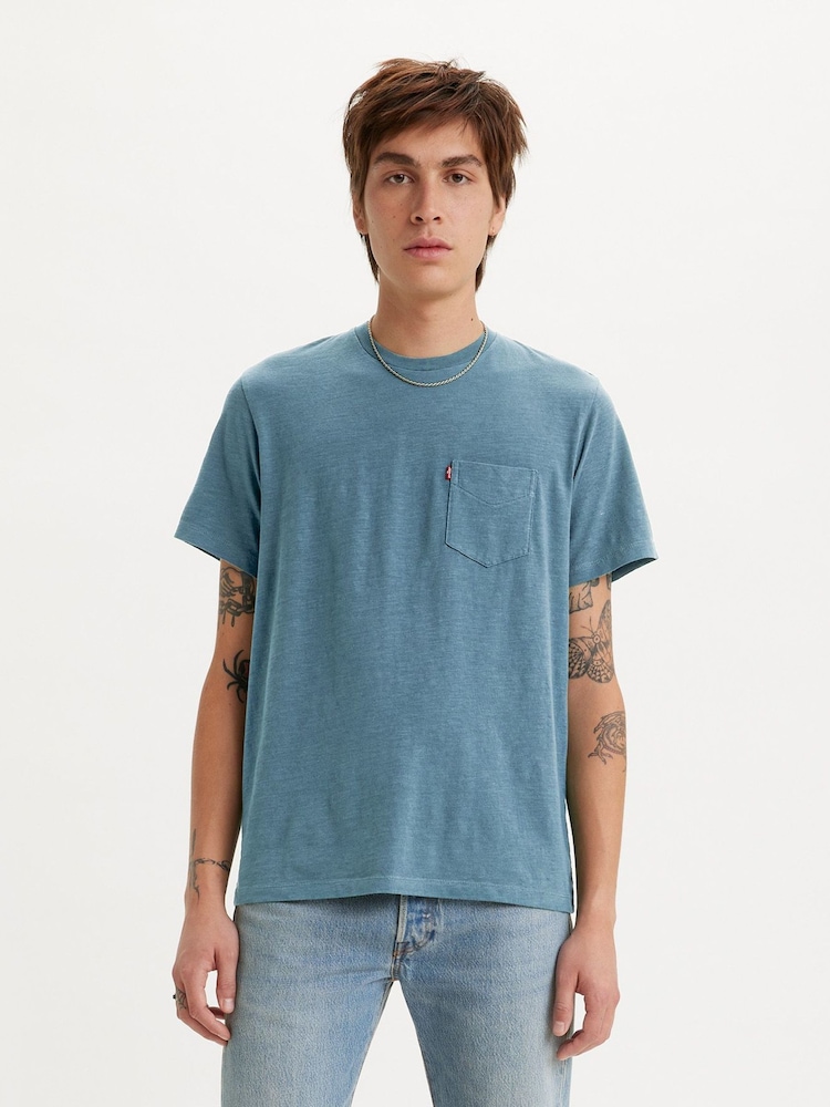 Lavado añil - Camiseta clásica con bolsillo de Levi's® - Imagen 1 de 4