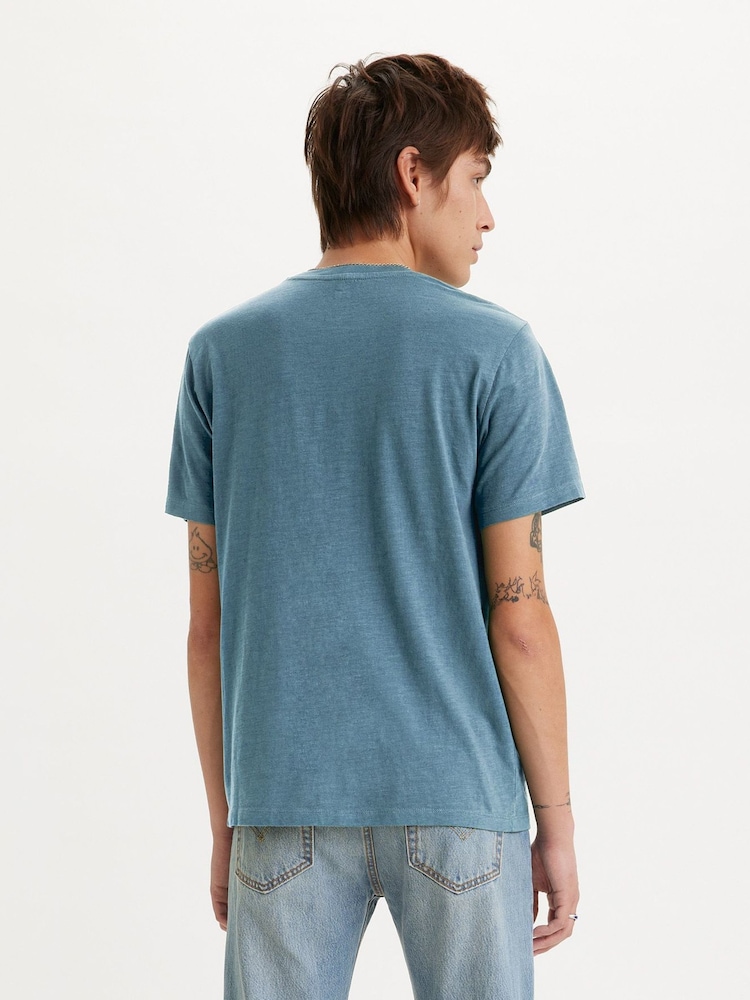 Lavado añil - Camiseta clásica con bolsillo de Levi's® - Imagen 2 de 4