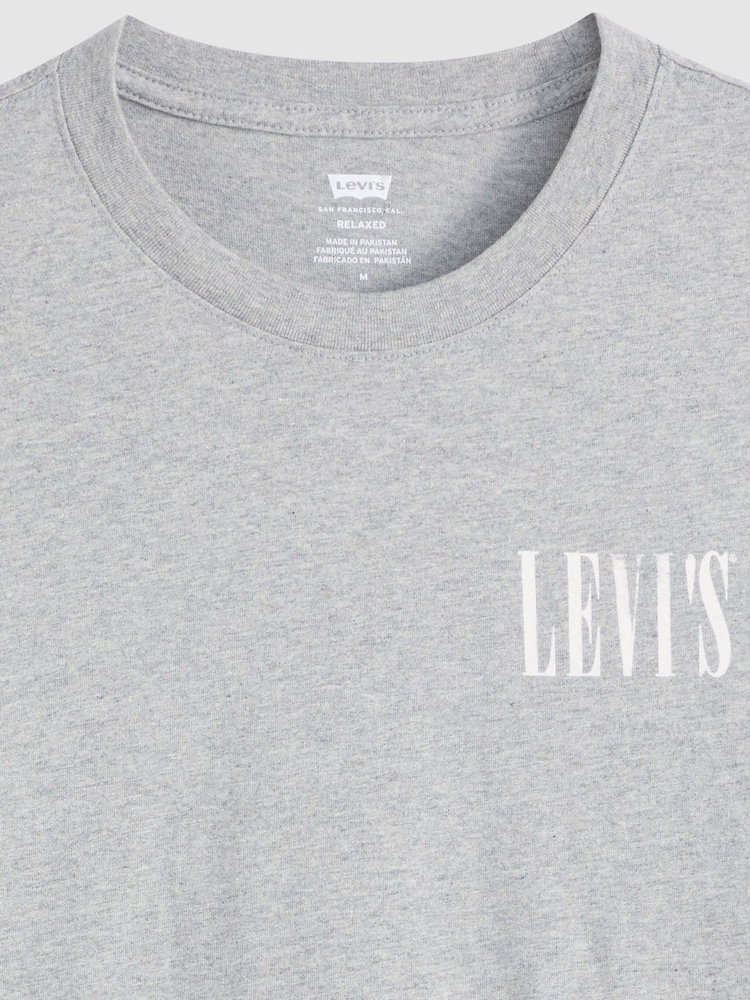 Levi's® Heather Grey Relaxed Fit Short Sleeve T-Shirt - Image 6 of 6