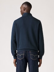 Levi's® Navy Blazer Original Quater Zip Jumper - Image 2 of 6