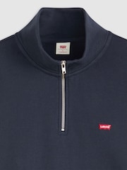 Levi's® Navy Blazer Original Quater Zip Jumper - Image 6 of 6