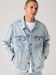 Levi's Light Blue Denim Trucker Relaxed Jacket - Image 1 of 6