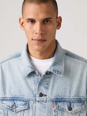 Levi's Light Blue Denim Trucker Relaxed Jacket - Image 2 of 6
