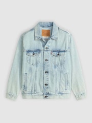 Levi's Light Blue Denim Trucker Relaxed Jacket - Image 5 of 6