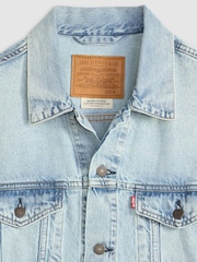 Levi's Light Blue Denim Trucker Relaxed Jacket - Image 6 of 6
