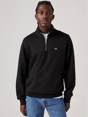 Levi's® Black Original Quater Zip Jumper - Image 1 of 6