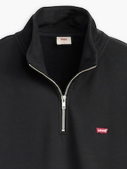 Levi's® Black Original Quater Zip Jumper - Image 6 of 6