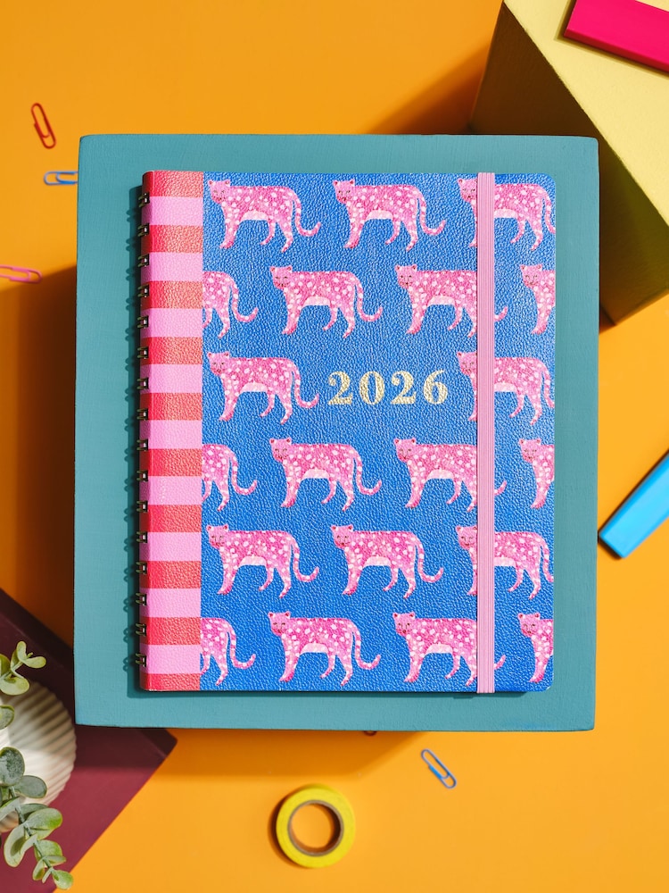 Blue/Pink Mediterranean 2026 Planner Diary - Image 1 of 5 Blue/Pink Mediterranean 2026 Planner Diary - Image 1 of 5