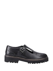 Pod Black Pod Leather Kylee Lace Up T-Bar Boots - Image 1 of 4