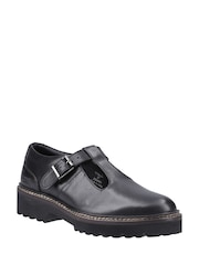 Pod Black Pod Leather Kylee Lace Up T-Bar Boots - Image 2 of 4