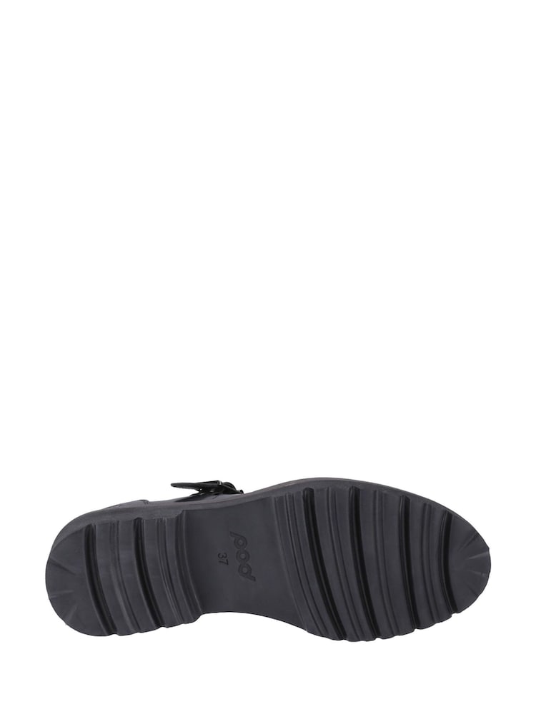 Pod Black Pod Leather Kylee Lace Up T-Bar Boots - Image 4 of 4