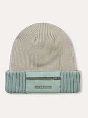 Azul cielo - Gorro de punto impermeable con bolsillo con cremallera Colby de SealSkinz - Imagen 1 de 2