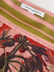 Pink Scenic Floral Kew Collection Maxi Sarong - Image 7 of 8
