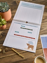 Natural Hamish the Highland Cow 2026 Family Calendar - Image 3 of 4
