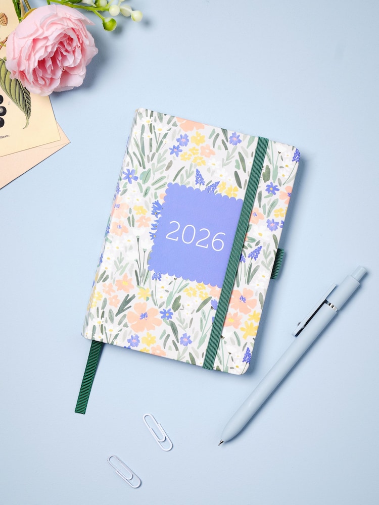 Floral Print 2026 A6 Diary - Image 1 of 6