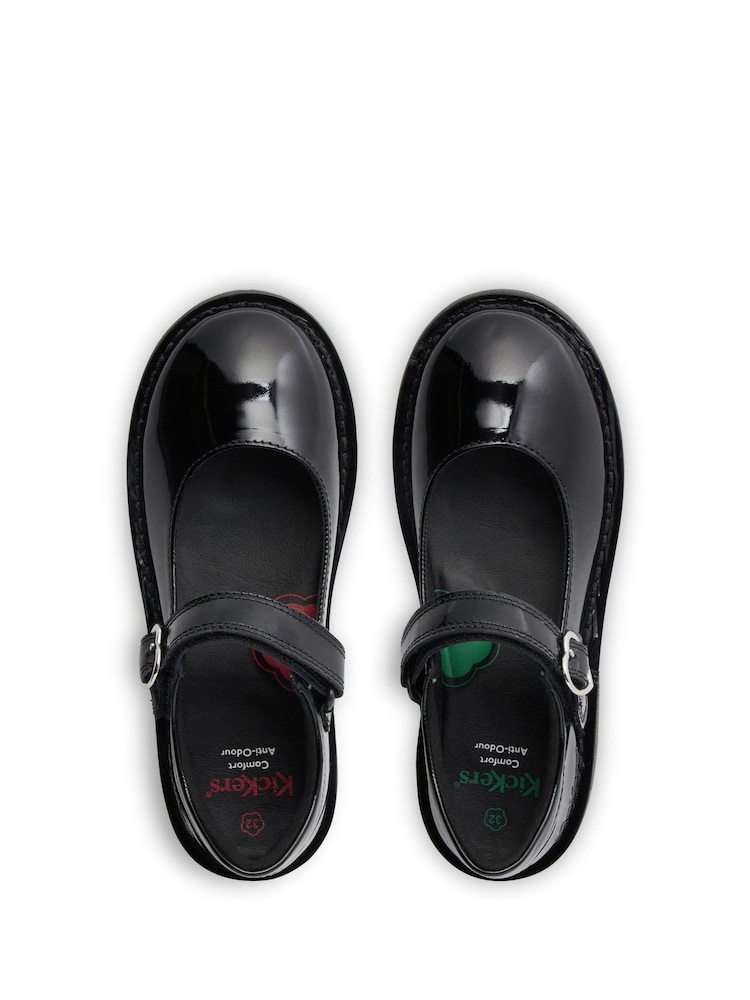 Kickers Black Adlar Heart Mary Jane Shoes - Image 5 of 5