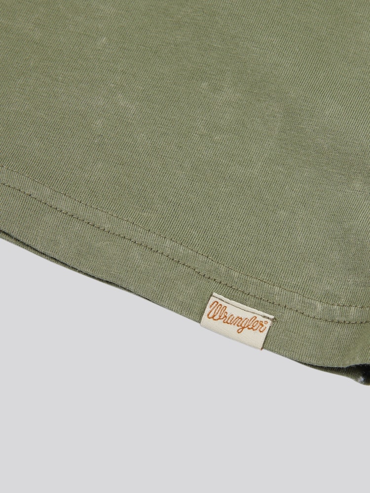 Wrangler Green Boys Tiger Print 100% Cotton T-Shirt - Image 3 of 4