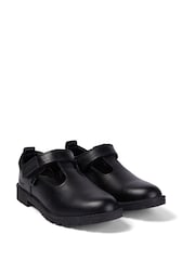 Kickers Black Lachly T-Bar School Shoes - Image 5 of 12