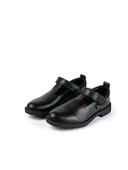 Kickers Black Lachly T-Bar School Shoes - Image 6 of 12