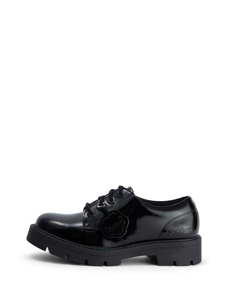 Kickers Black Kori Lace Shoes - Image 2 of 8