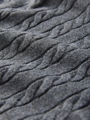 The Set Grey Marl 2 Pack Cable Knitted Jumper T-Shirts - Image 5 of 5